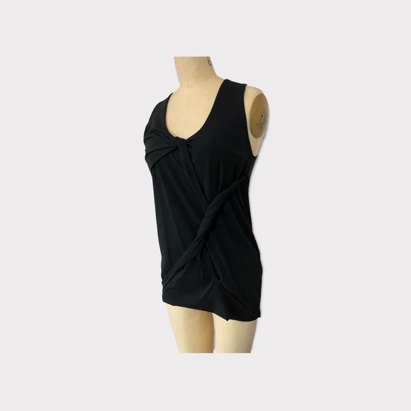 NWT Black Helmut Lang Twist Drape Tank - Picture 4 of 5